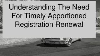 Understanding The Need of Vehicle Registration Pa