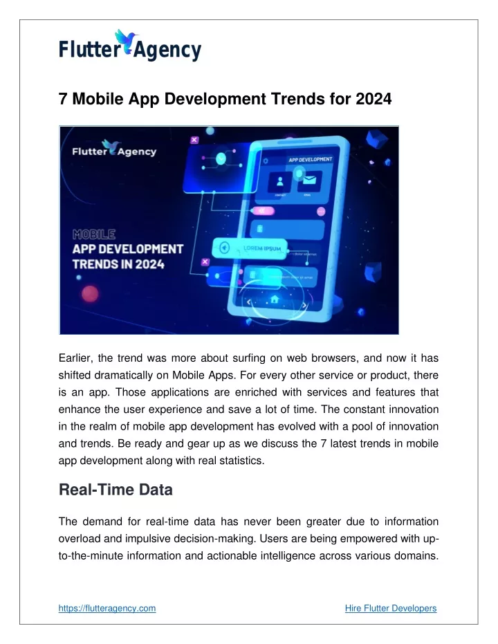 7 mobile app development trends for 2024