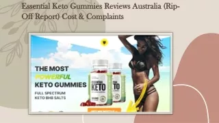 essential keto gummies reviews australia
