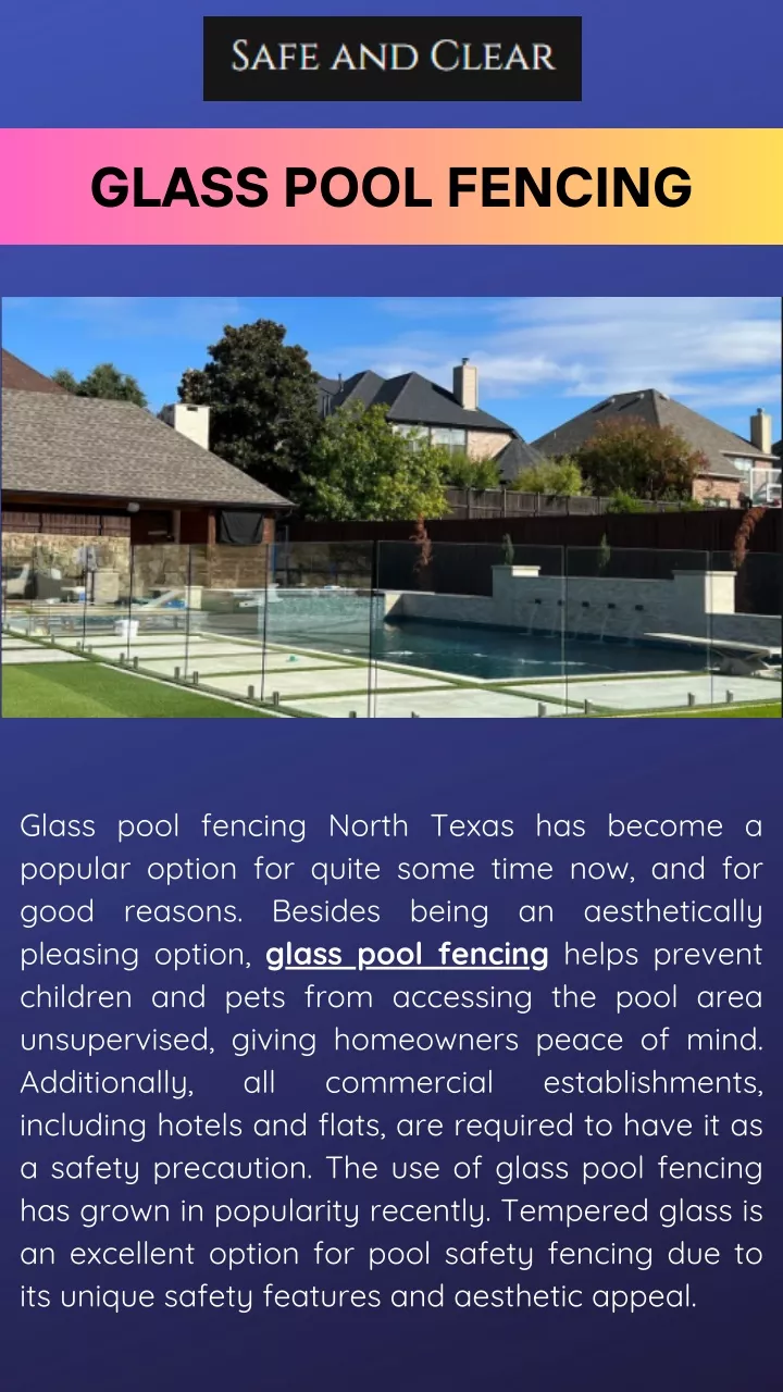 glass pool fencing