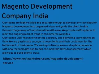 magento development company india our teams