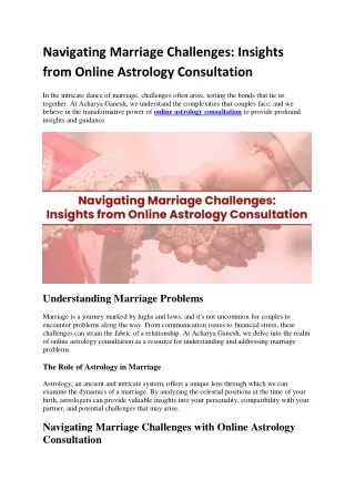 Navigating Marriage Challenges