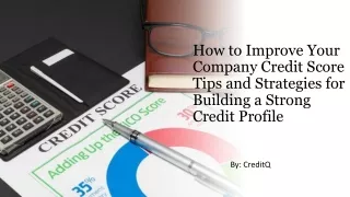 How to Improve Your Company Credit Score​ Tips and Strategies for Building a Str