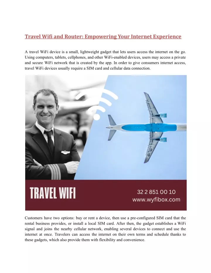 travel wifi and router empowering your internet