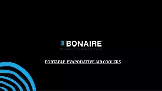 Bonaire Portable Evaporative Air Coolers