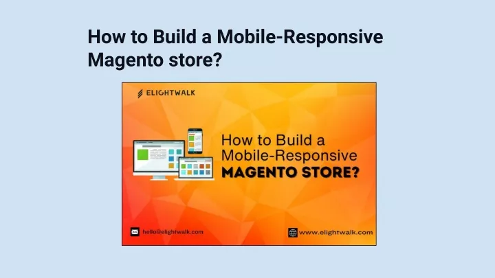 how to build a mobile responsive magento store