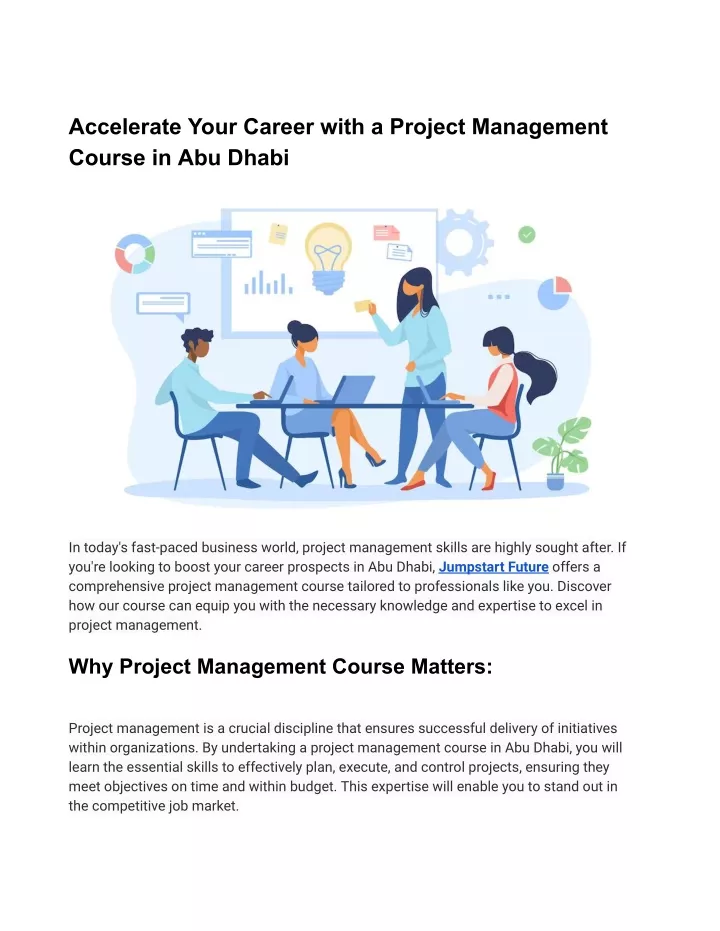 accelerate your career with a project management