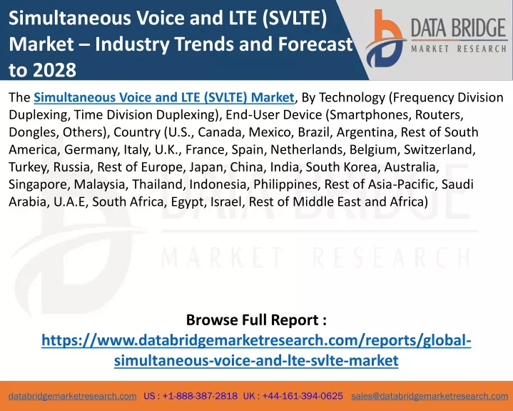 simultaneous voice and lte svlte market industry