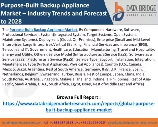 purpose built backup appliance market industry