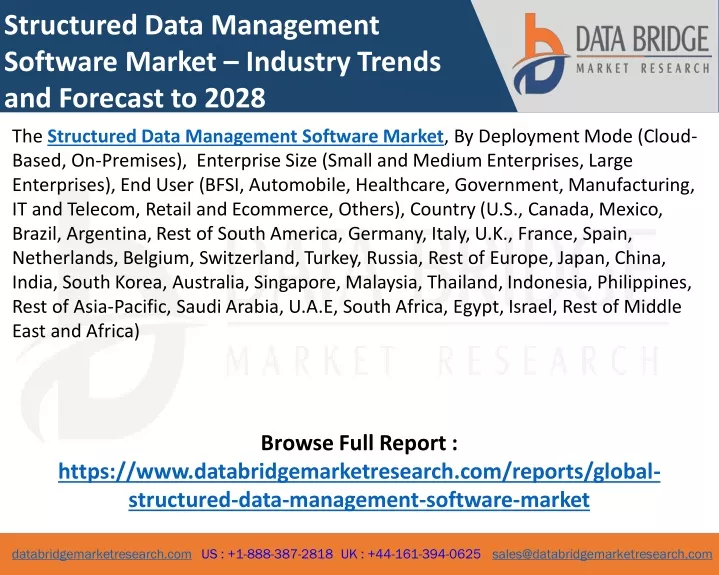 structured data management software market
