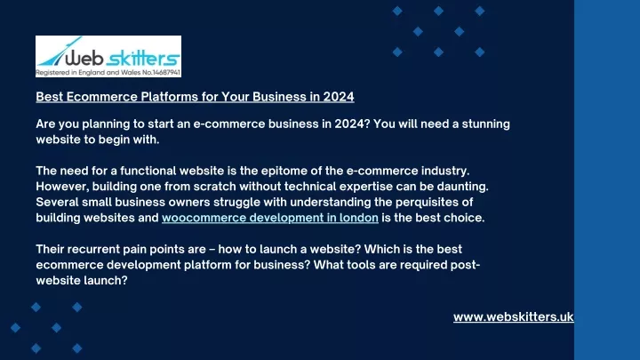 best ecommerce platforms for your business in 2024