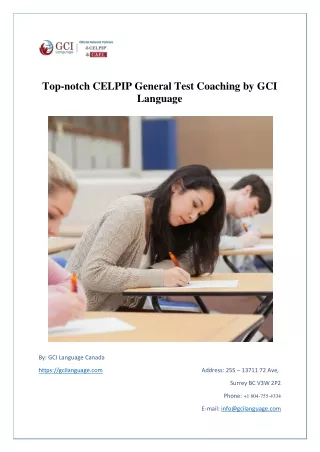 top notch celpip general test coaching