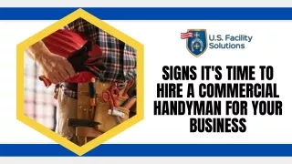 Signs It's Time to Hire a Commercial Handyman for Your Business