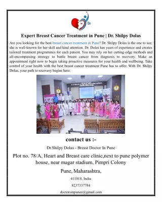 Expert Breast Cancer Treatment in Pune | Dr. Shilpy Dolas