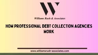 how professional debt collection agencies work