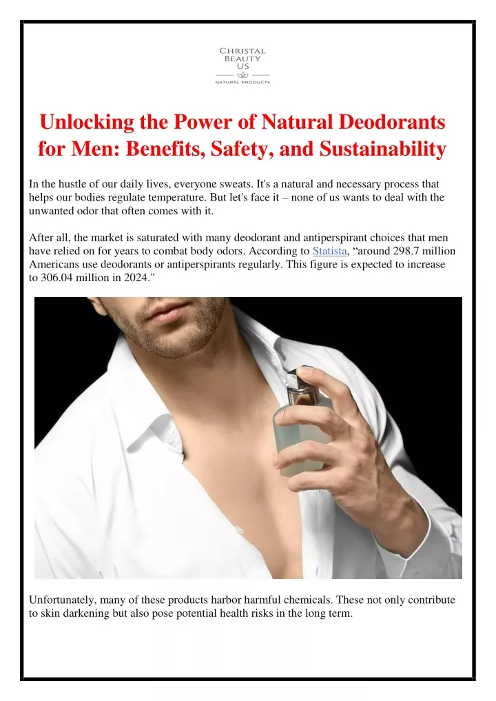 unlocking the power of natural deodorants