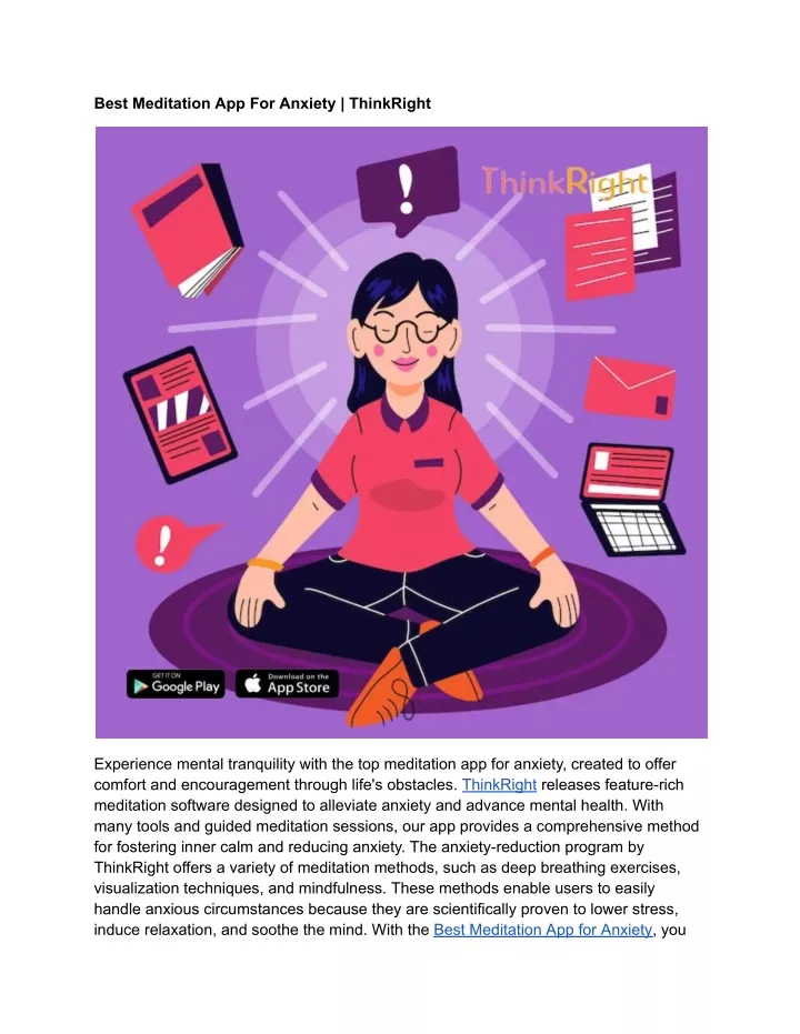best meditation app for anxiety thinkright