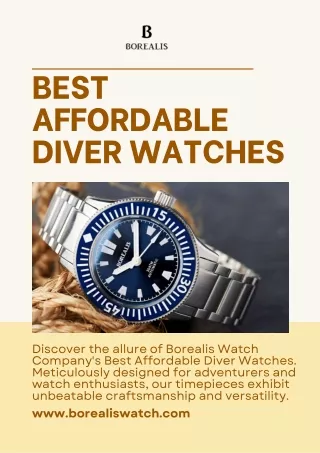 Best Affordable Diver Watches | Borealis Watch Company