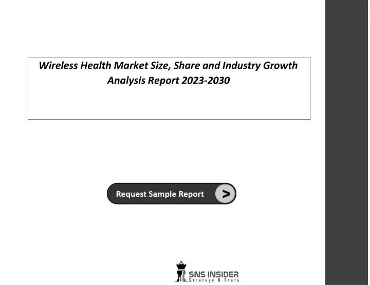 wireless health market size share and industry growth analysis report 2023 2030