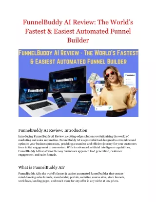 FunnelBuddy AI Review – The World’s Fastest & Easiest Automated Funnel Builder