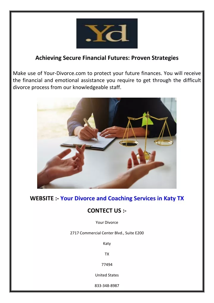 achieving secure financial futures proven