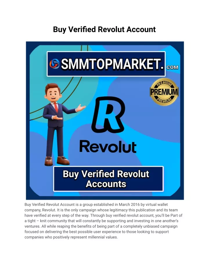 buy verified revolut account