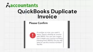 Stop Making QuickBooks Duplicate Invoice with Easy Fix