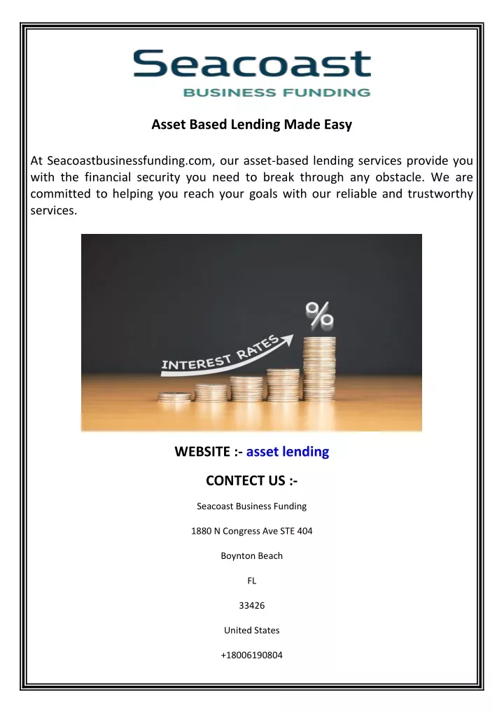 asset based lending made easy