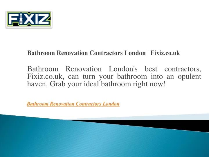 bathroom renovation contractors london fixiz co uk