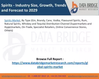 spirits industry size growth trends and forecast