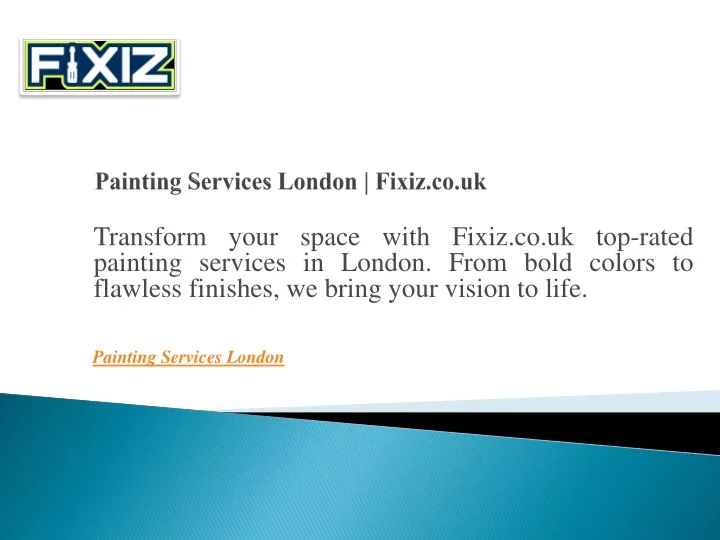 painting services london fixiz co uk