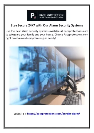 7 with Our Alarm Security Systems