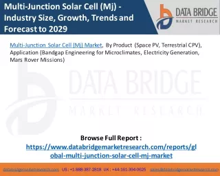 multi junction solar cell mj industry size growth