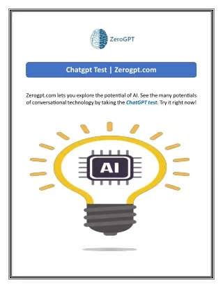 chatgpt test zerogpt com