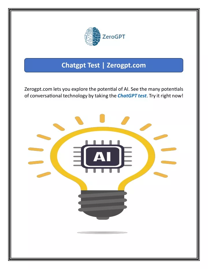 chatgpt test zerogpt com