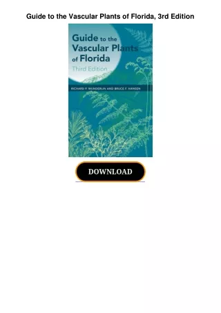 Guide-to-the-Vascular-Plants-of-Florida-3rd-Edition
