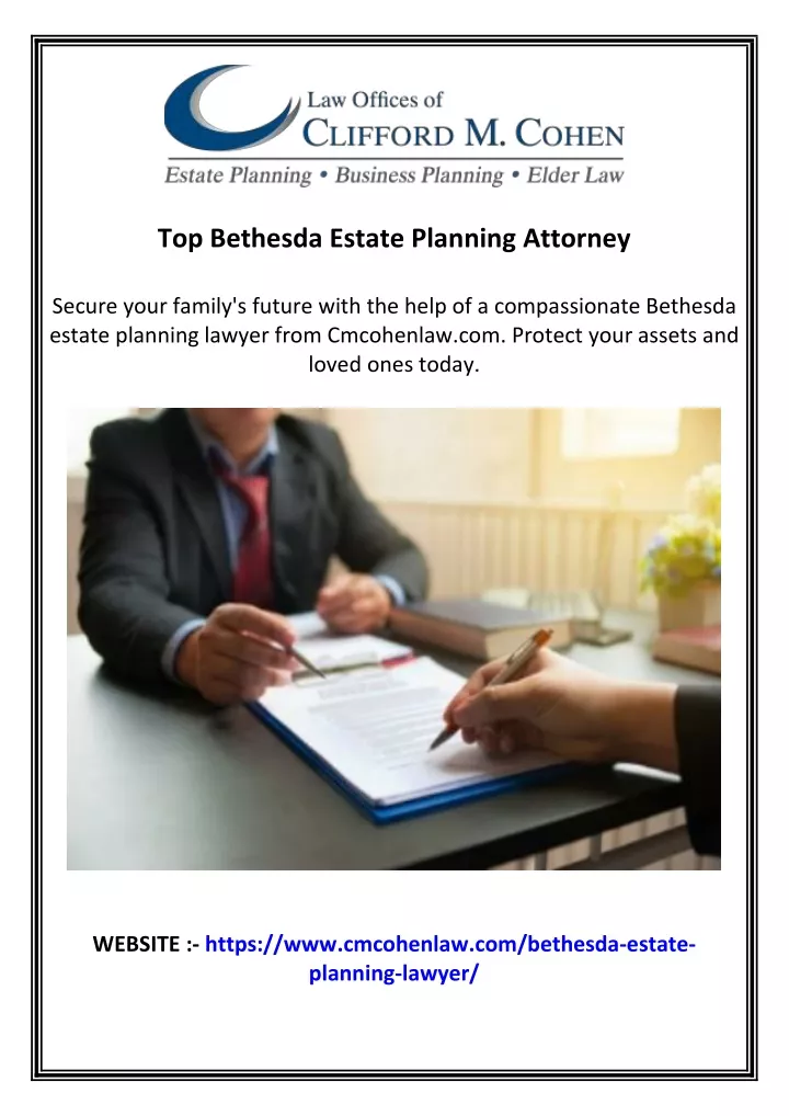 top bethesda estate planning attorney