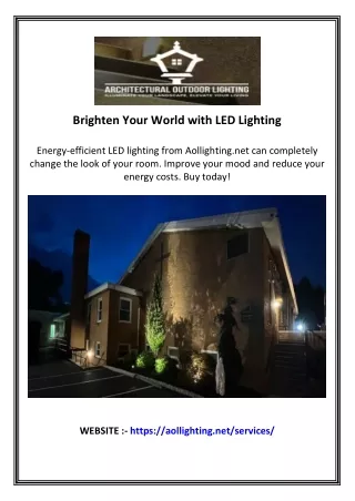 Brighten Your World with LED Lighting
