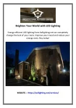 Brighten Your World with LED Lighting - slide 1