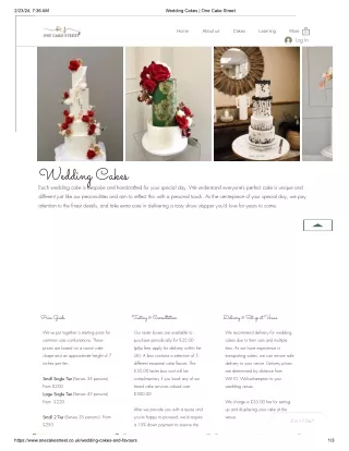 wedding cake makers west midlands