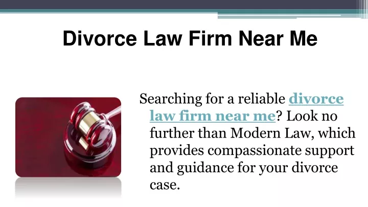 divorce law firm near me