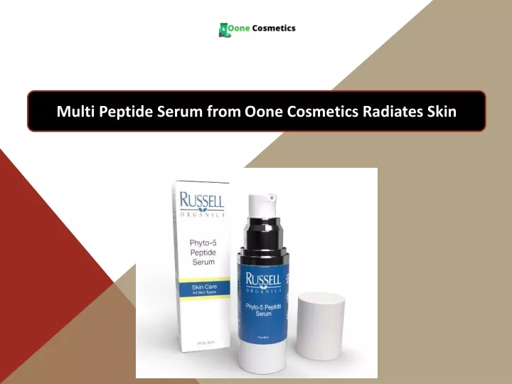 multi peptide serum from oone cosmetics radiates