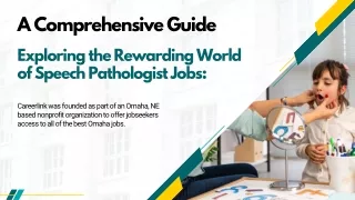 Speech Pathologist Jobs Omaha
