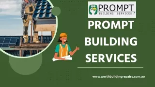 Roof Carpentry Services Perth - Prompt Building Services