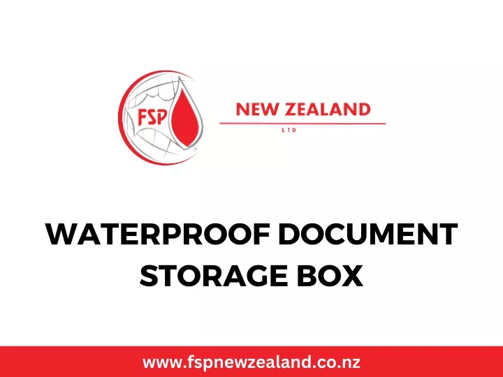 waterproof document storage box