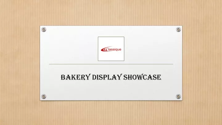 bakery display showcase