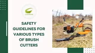 Safety Guidelines for Various Types of Brush Cutter