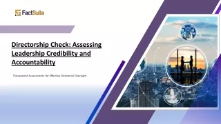 directorship check assessing leadership