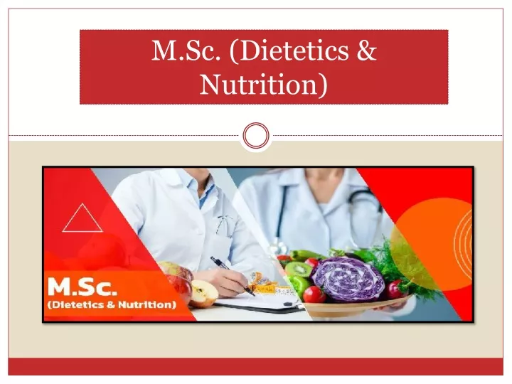 m sc dietetics nutrition
