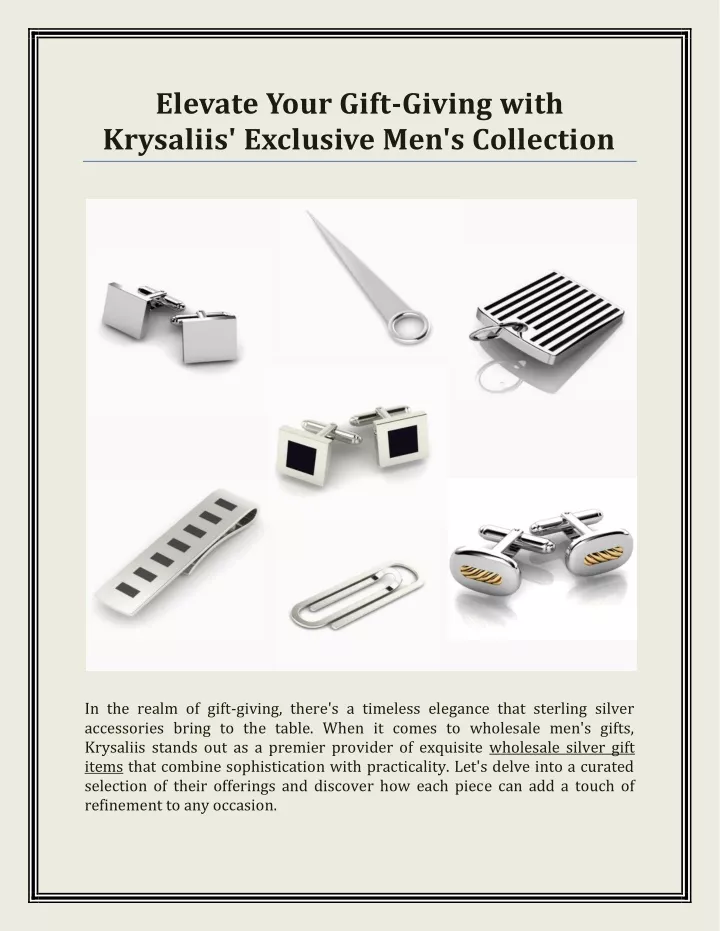 elevate your gift giving with krysaliis exclusive